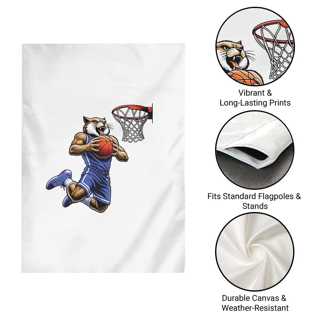 Funny Wildcat Dunking Basketball Garden Flag Gift For Sports Fan TS12 Print Your Wear
