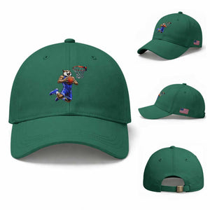 Funny Wildcat Dunking Basketball Baseball Cap Gift For Sports Fan TS12 Baseball Cap Universal Fit Irish Green Print Your Wear