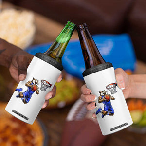 Funny Wildcat Dunking Basketball 4 in 1 Can Cooler Tumbler Gift For Sports Fan TS12 Print Your Wear