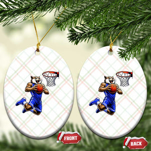 Funny Wildcat Dunking Basketball Ceramic Ornament Gift For Sports Fan TS12 Print Your Wear