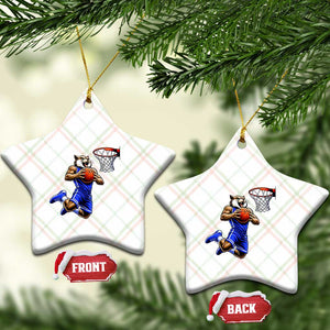 Funny Wildcat Dunking Basketball Ceramic Ornament Gift For Sports Fan TS12 Print Your Wear