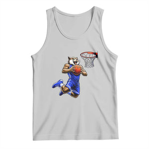 Funny Wildcat Dunking Basketball Tank Top Gift For Sports Fan TS12 Ash Print Your Wear