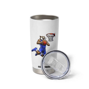 Funny Wildcat Dunking Basketball Tumbler Cup Gift For Sports Fan TS12 Print Your Wear