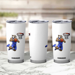 Funny Wildcat Dunking Basketball Tumbler Cup Gift For Sports Fan TS12 Print Your Wear