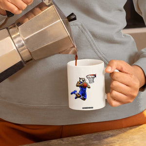 Funny Wildcat Dunking Basketball Coffee Mug Gift For Sports Fan TS12 Print Your Wear