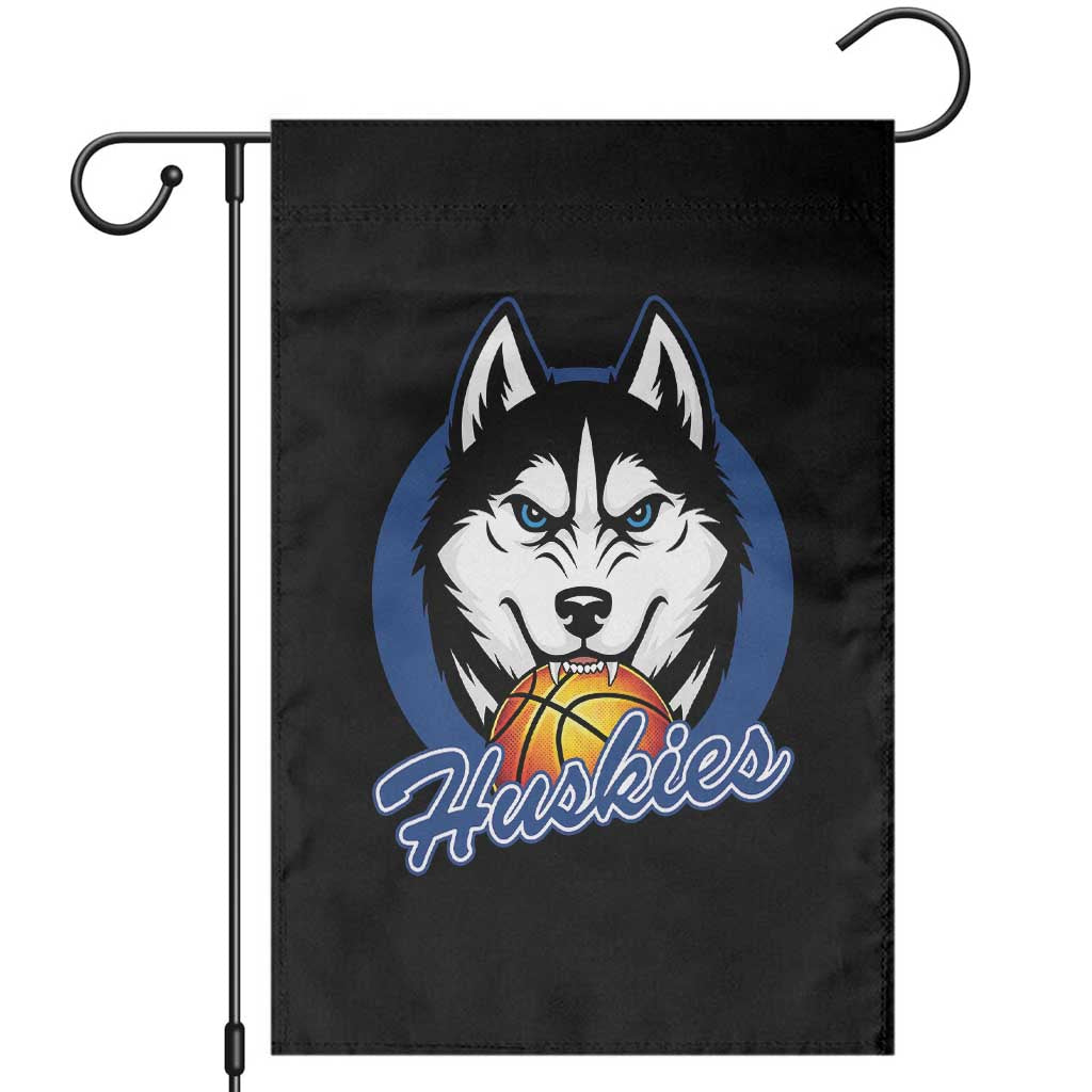 Cool Siberian Husky Basketball Garden Flag Gift For Dog Lovers TS12 Black Print Your Wear