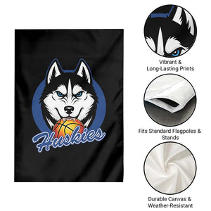 Cool Siberian Husky Basketball Garden Flag Gift For Dog Lovers TS12 Print Your Wear