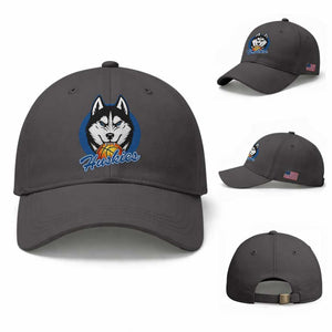 Cool Siberian Husky Basketball Baseball Cap Gift For Dog Lovers TS12 Baseball Cap Universal Fit Dark Gray Print Your Wear