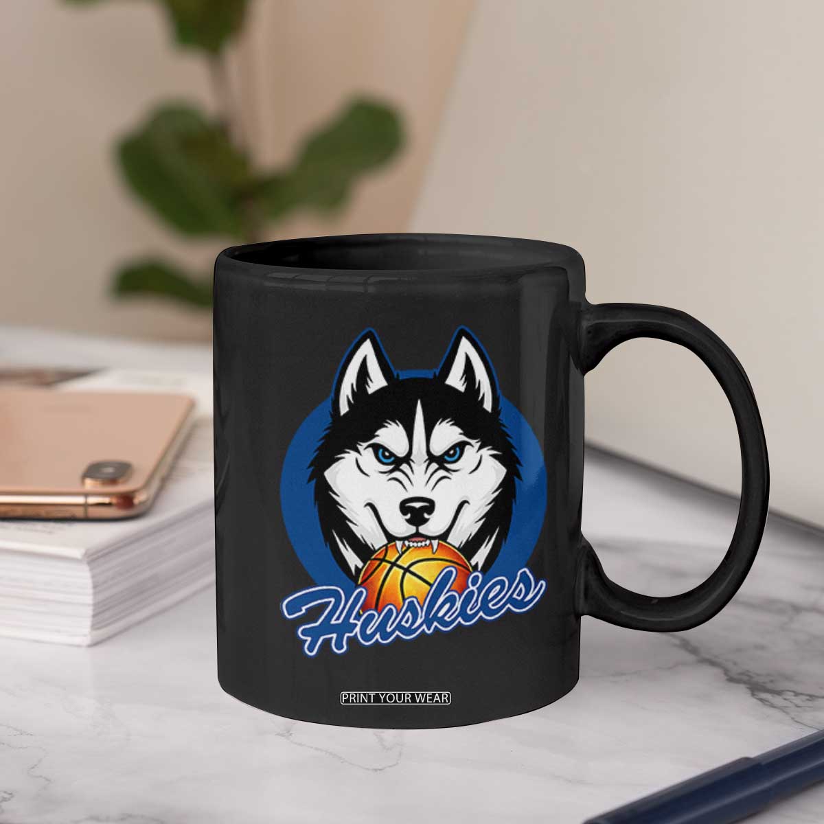 Cool Siberian Husky Basketball Coffee Mug Gift For Dog Lovers TS12 Print Your Wear
