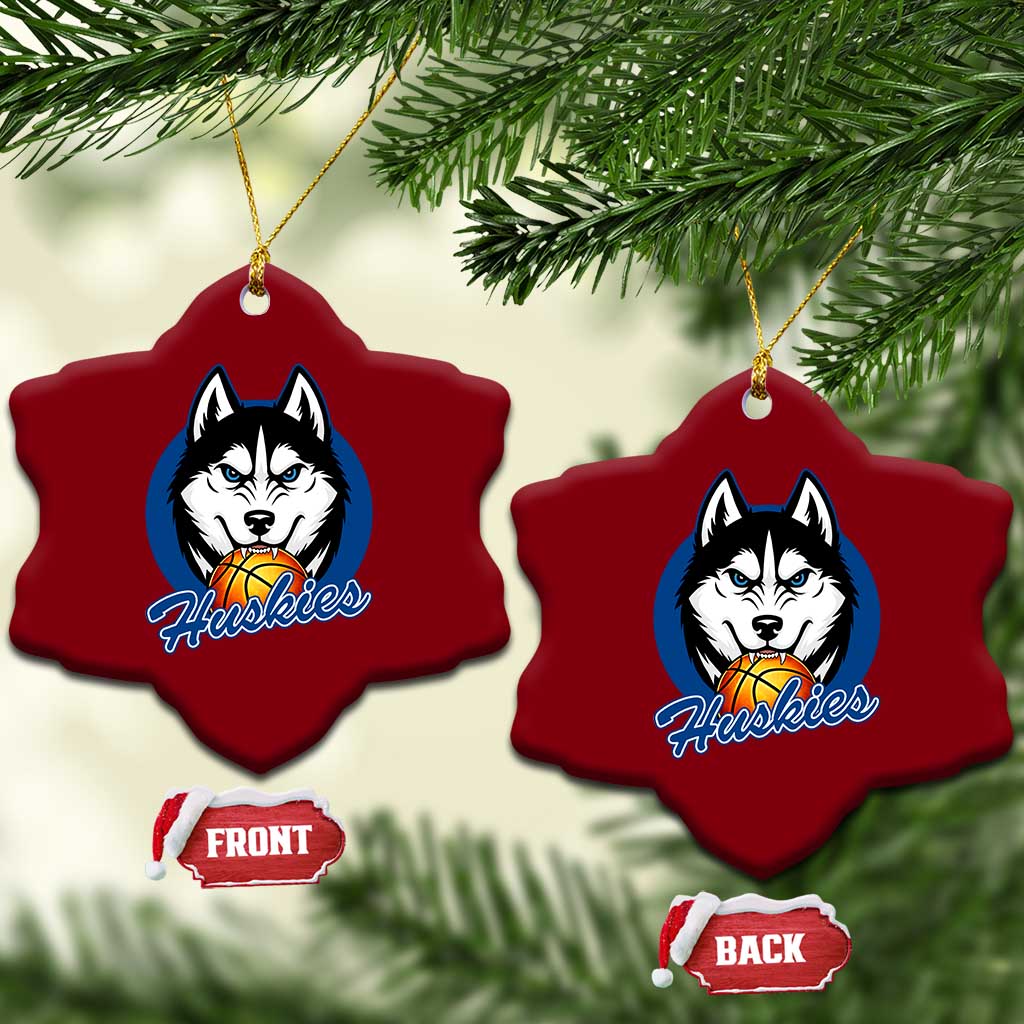 Cool Siberian Husky Basketball Ceramic Ornament Gift For Dog Lovers TS12 Print Your Wear