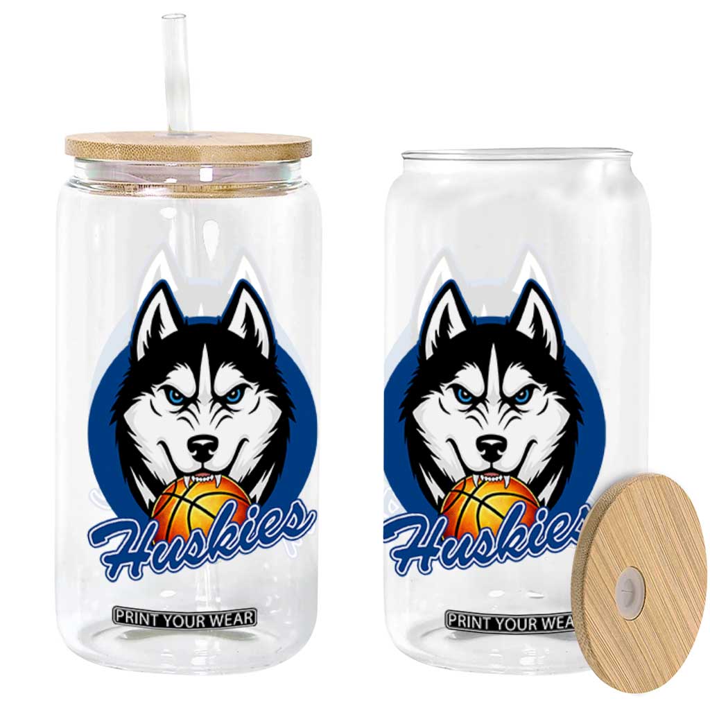 Cool Siberian Husky Basketball Glass Can Gift For Dog Lovers TS12 Print Your Wear