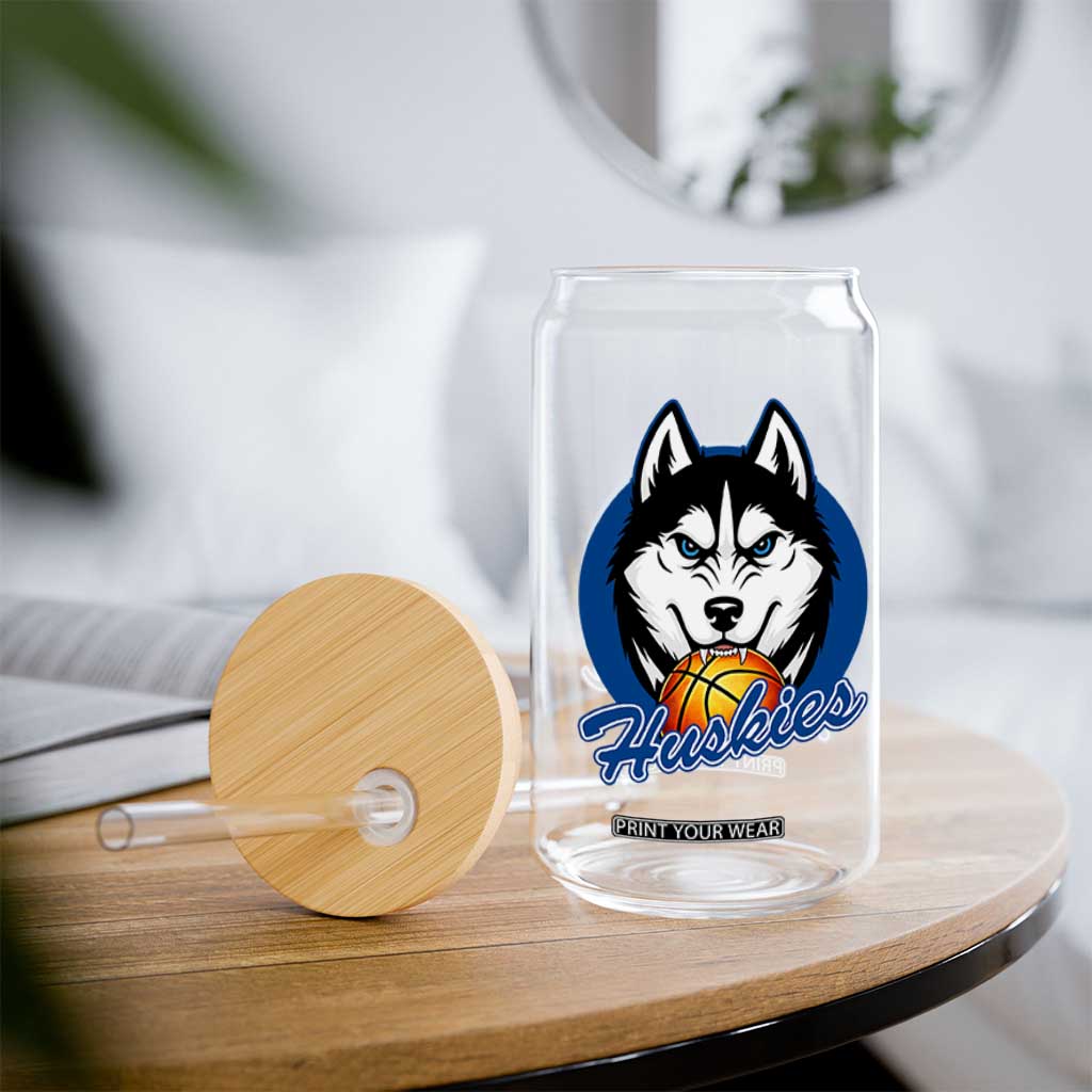 Cool Siberian Husky Basketball Glass Can Gift For Dog Lovers TS12 Print Your Wear