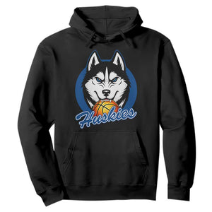 Cool Siberian Husky Basketball Hoodie Gift For Dog Lovers TS12 Black Print Your Wear