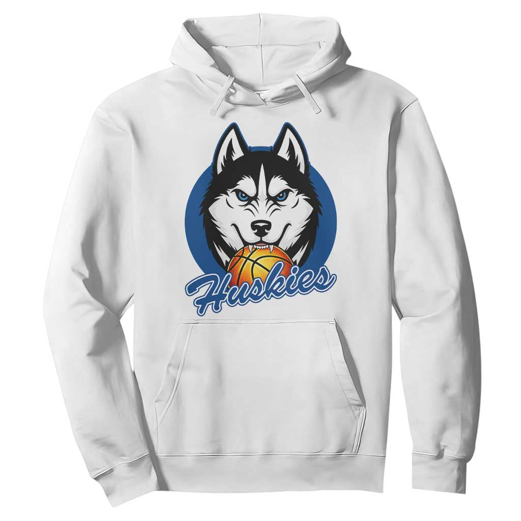Cool Siberian Husky Basketball Hoodie Gift For Dog Lovers TS12 White Print Your Wear