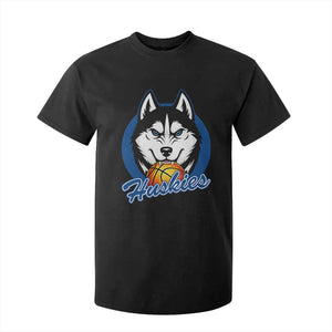 Cool Siberian Husky Basketball T Shirt For Kid Gift For Dog Lovers TS12 Black Print Your Wear