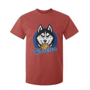 Cool Siberian Husky Basketball T Shirt For Kid Gift For Dog Lovers TS12 Red Print Your Wear