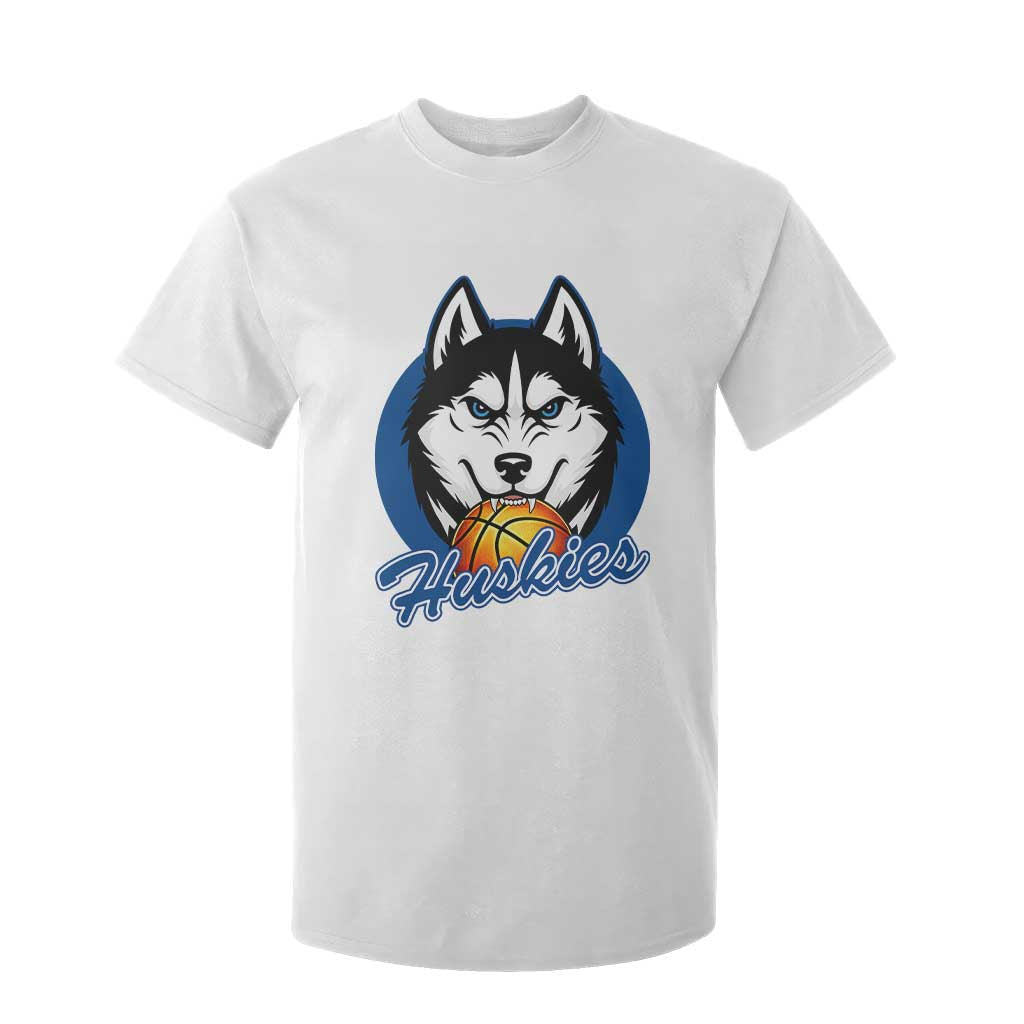 Cool Siberian Husky Basketball T Shirt For Kid Gift For Dog Lovers TS12 White Print Your Wear