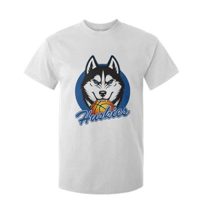 Cool Siberian Husky Basketball T Shirt For Kid Gift For Dog Lovers TS12 White Print Your Wear