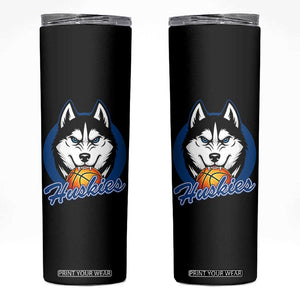 Cool Siberian Husky Basketball Skinny Tumbler Gift For Dog Lovers TS12 Black Print Your Wear