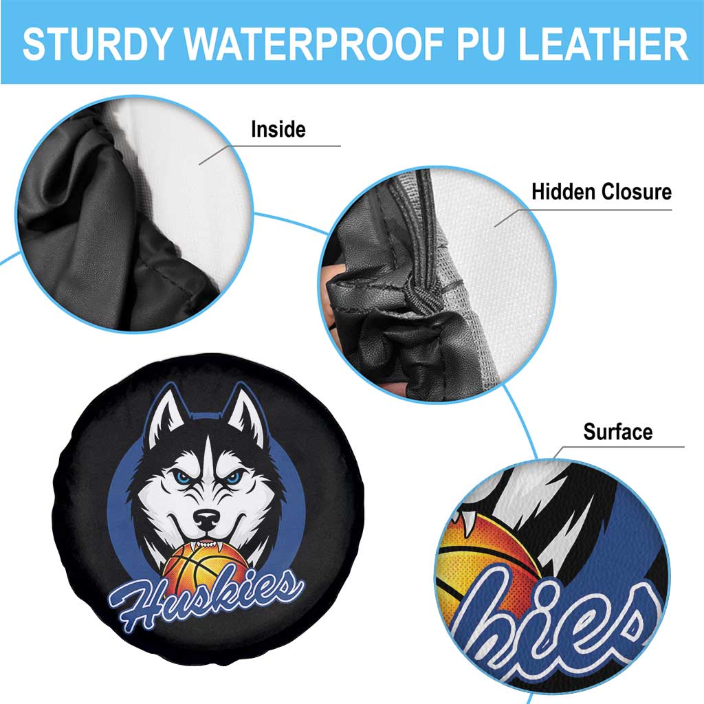 Cool Siberian Husky Basketball Spare Tire Cover Gift For Dog Lovers TS12 Print Your Wear
