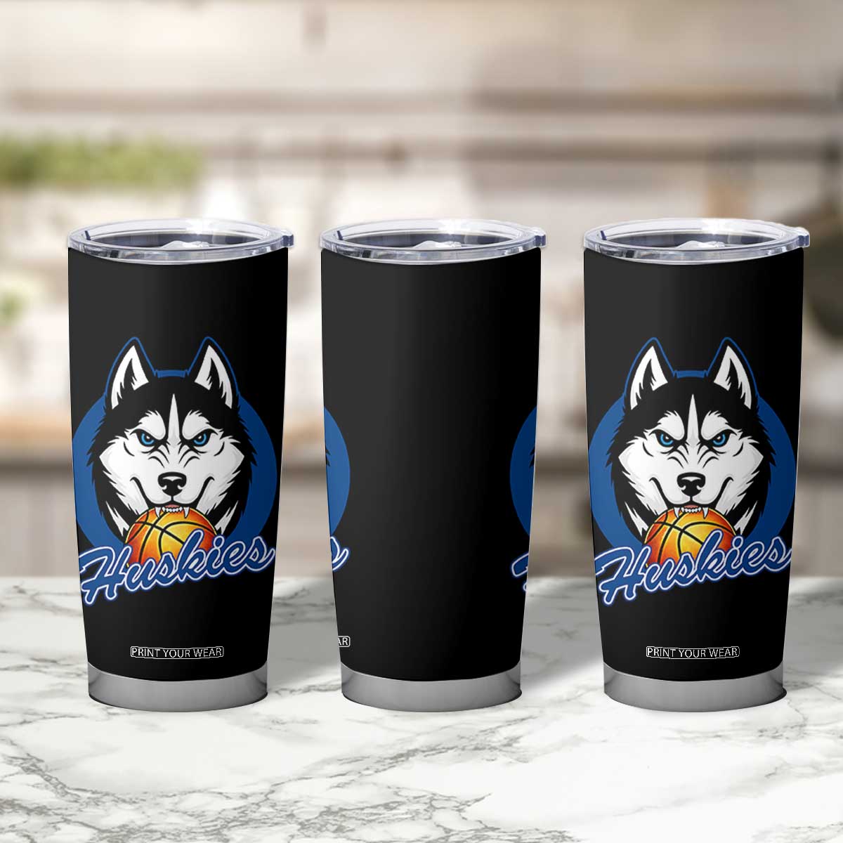 Cool Siberian Husky Basketball Tumbler Cup Gift For Dog Lovers TS12 Print Your Wear