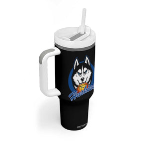Cool Siberian Husky Basketball Tumbler With Handle Gift For Dog Lovers TS12 Print Your Wear