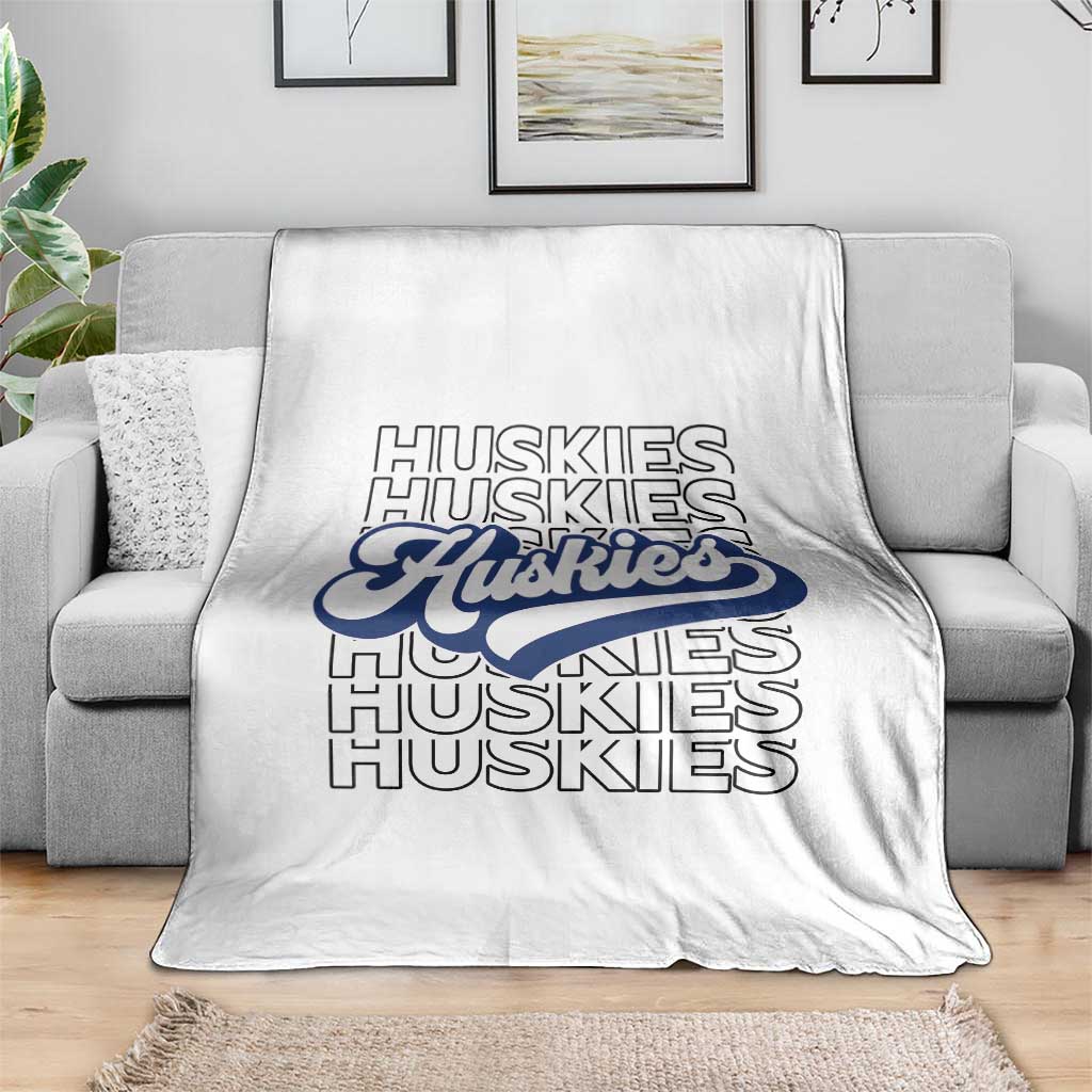 Proud Siberian Husky Fan Throw Blanket Sports Dog Lover TS12 Print Your Wear