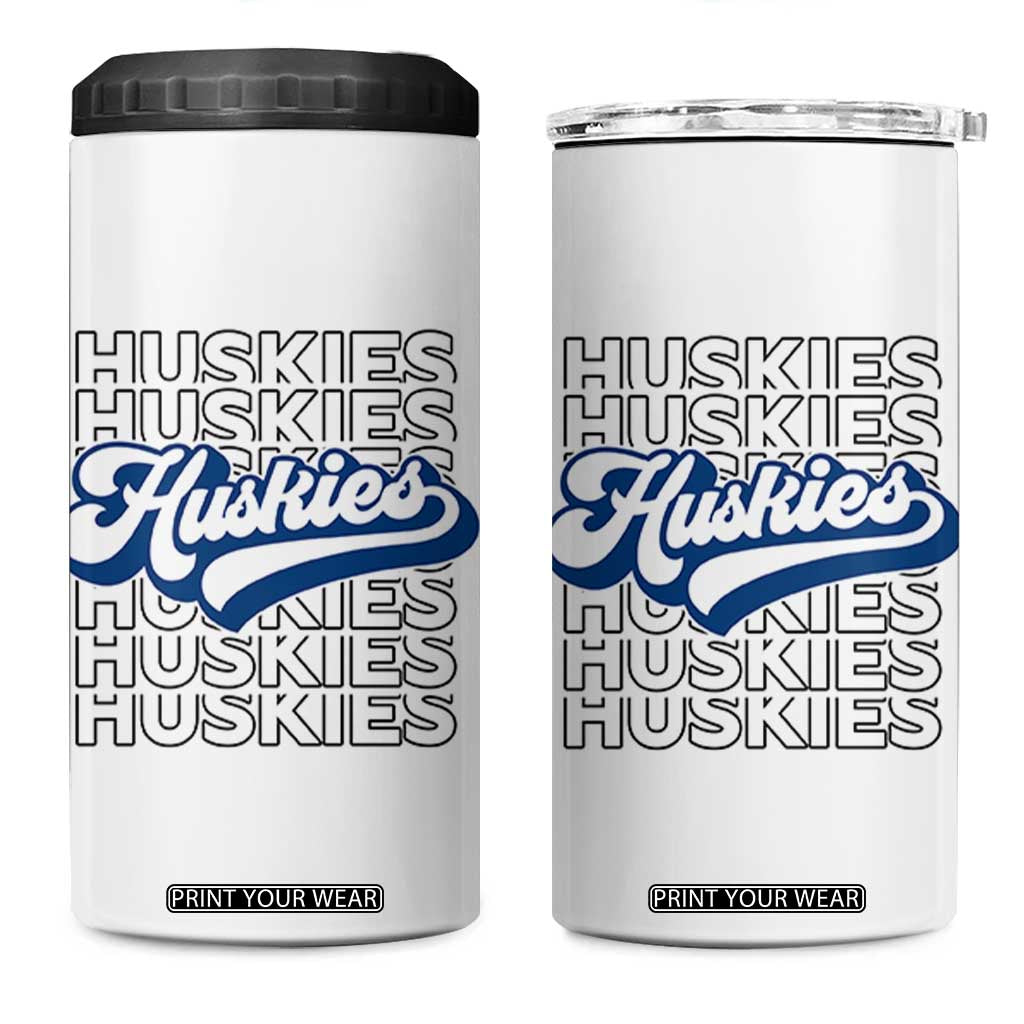 Proud Siberian Husky Fan 4 in 1 Can Cooler Tumbler Sports Dog Lover TS12 One Size: 16 oz White Print Your Wear