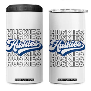 Proud Siberian Husky Fan 4 in 1 Can Cooler Tumbler Sports Dog Lover TS12 One Size: 16 oz White Print Your Wear