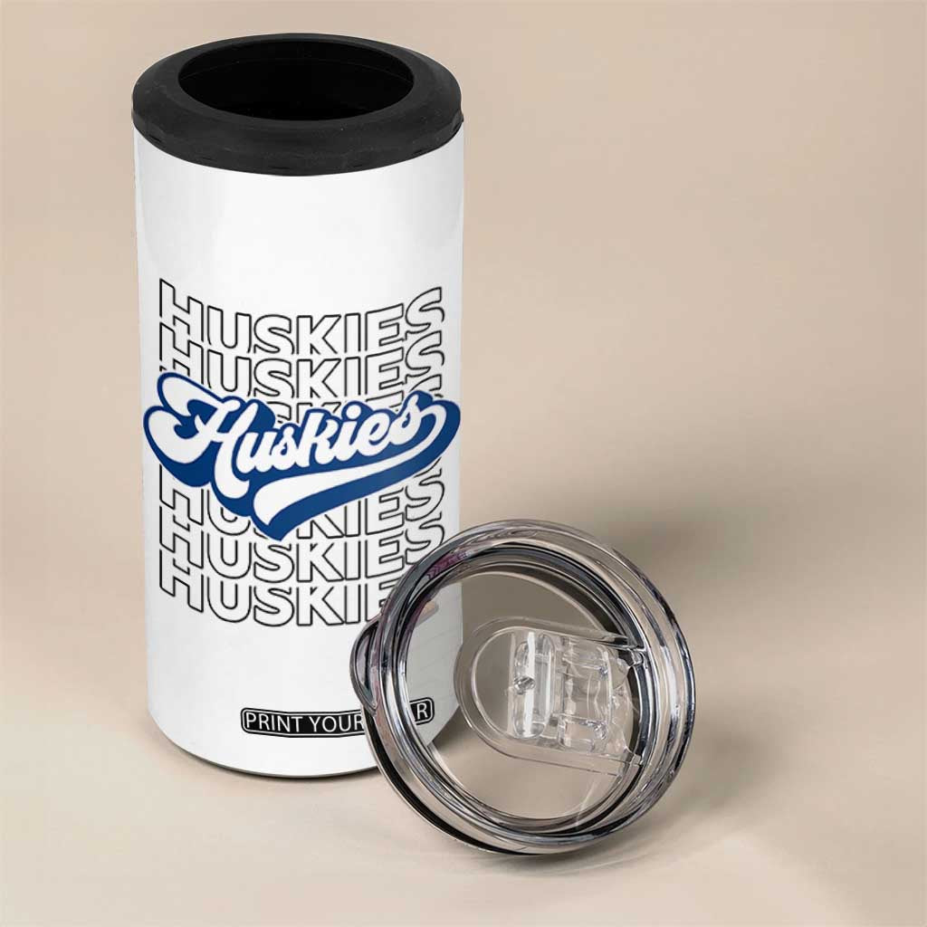 Proud Siberian Husky Fan 4 in 1 Can Cooler Tumbler Sports Dog Lover TS12 Print Your Wear