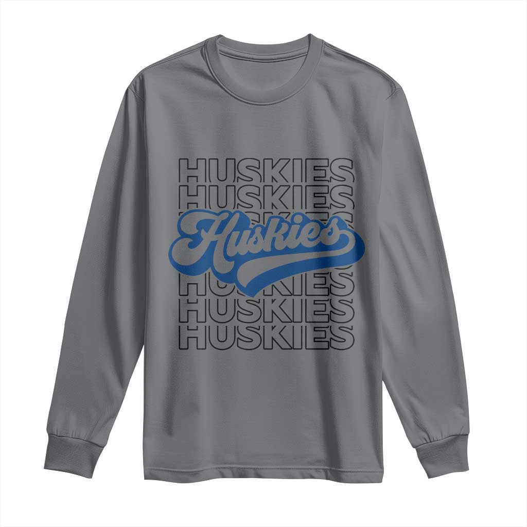 Proud Siberian Husky Fan Long Sleeve Shirt Sports Dog Lover TS12 Charcoal Print Your Wear