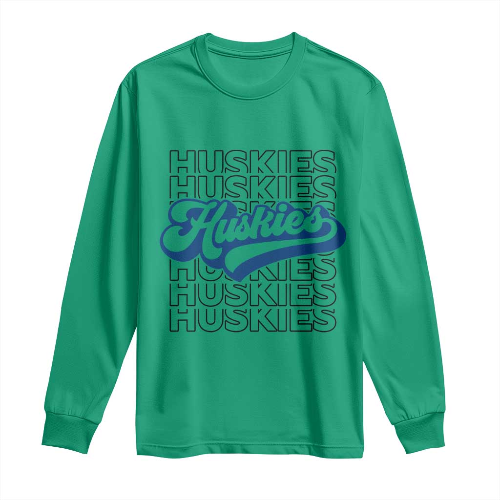 Proud Siberian Husky Fan Long Sleeve Shirt Sports Dog Lover TS12 Irish Green Print Your Wear
