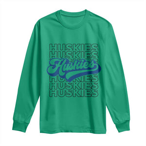 Proud Siberian Husky Fan Long Sleeve Shirt Sports Dog Lover TS12 Irish Green Print Your Wear