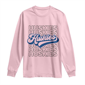 Proud Siberian Husky Fan Long Sleeve Shirt Sports Dog Lover TS12 Light Pink Print Your Wear