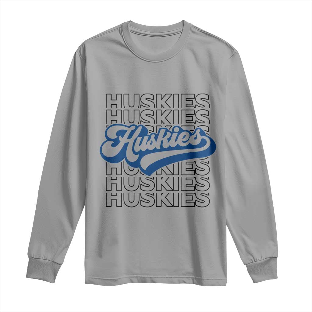 Proud Siberian Husky Fan Long Sleeve Shirt Sports Dog Lover TS12 Sport Gray Print Your Wear