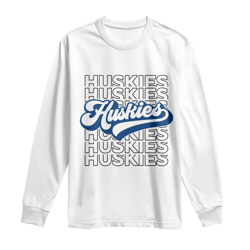 Proud Siberian Husky Fan Long Sleeve Shirt Sports Dog Lover TS12 White Print Your Wear