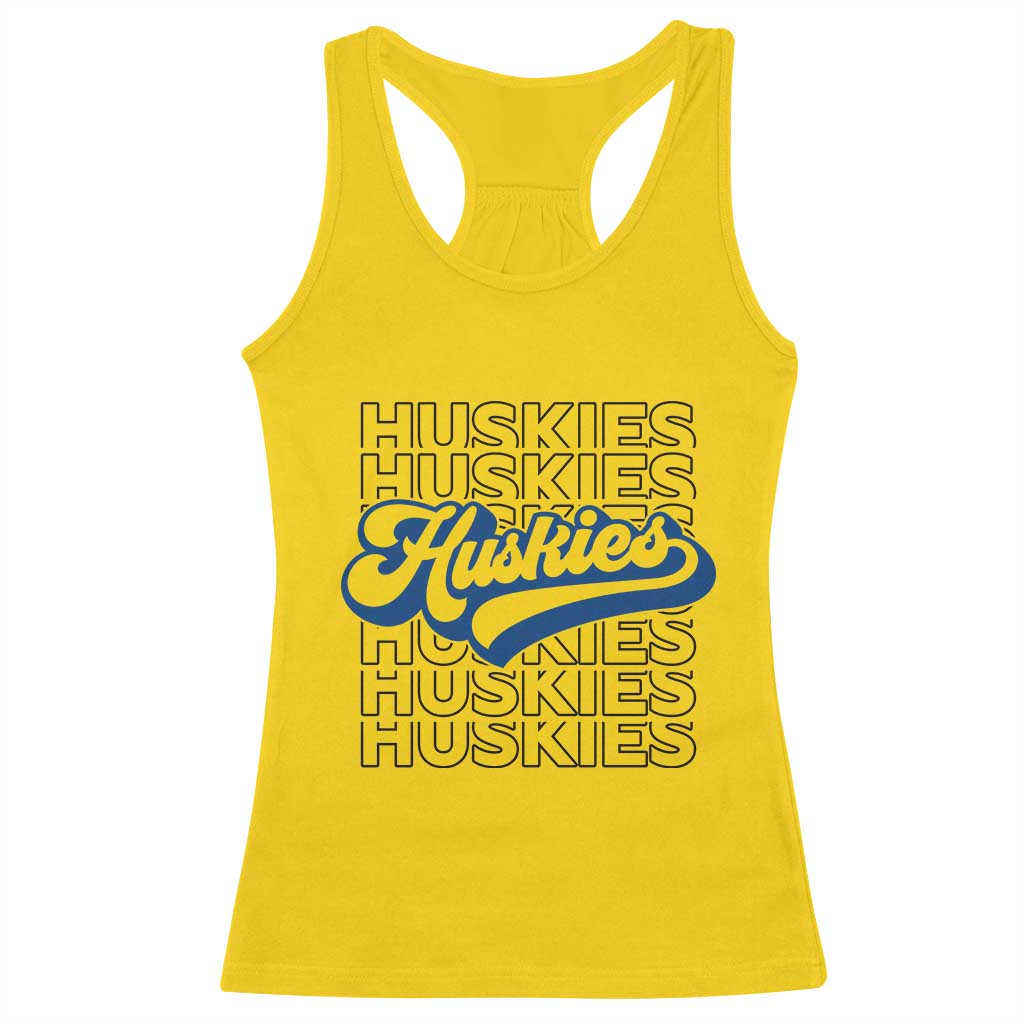Proud Siberian Husky Fan Racerback Tank Top Sports Dog Lover TS12 Daisy Print Your Wear