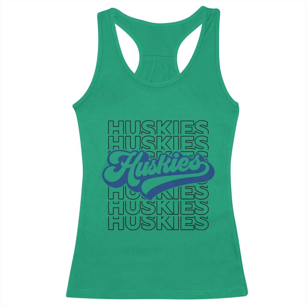 Proud Siberian Husky Fan Racerback Tank Top Sports Dog Lover TS12 Irish Green Print Your Wear