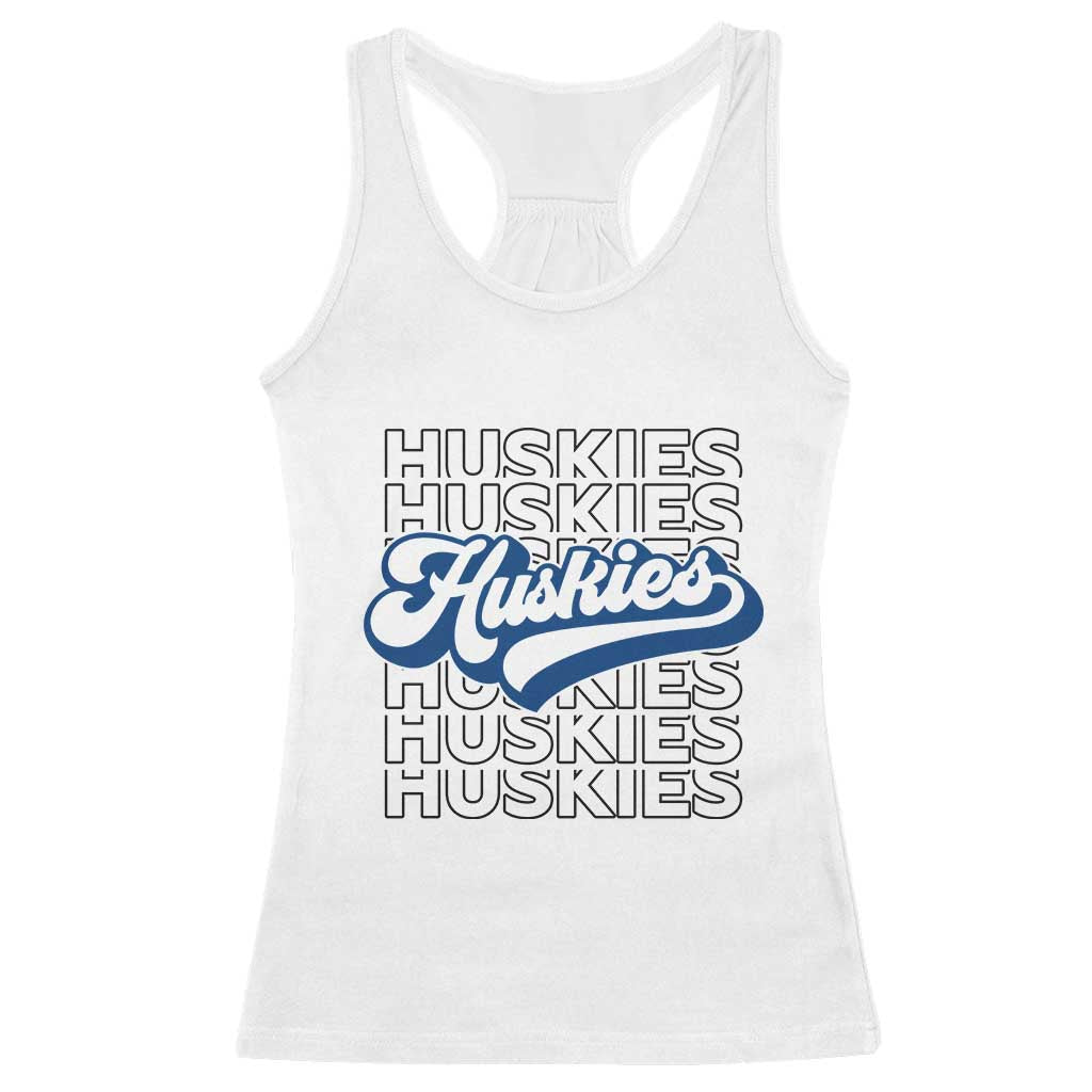 Proud Siberian Husky Fan Racerback Tank Top Sports Dog Lover TS12 White Print Your Wear