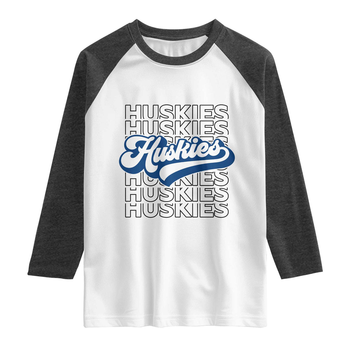 Proud Siberian Husky Fan Raglan Shirt Sports Dog Lover TS12 White Heather Charcoal Print Your Wear