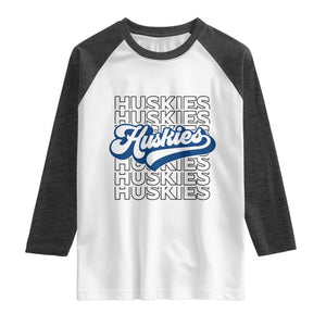 Proud Siberian Husky Fan Raglan Shirt Sports Dog Lover TS12 White Heather Charcoal Print Your Wear
