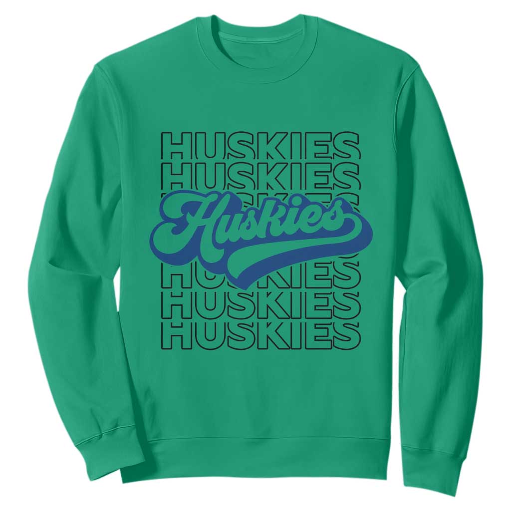 Proud Siberian Husky Fan Sweatshirt Sports Dog Lover TS12 Irish Green Print Your Wear