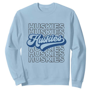 Proud Siberian Husky Fan Sweatshirt Sports Dog Lover TS12 Light Blue Print Your Wear