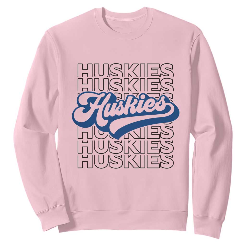 Proud Siberian Husky Fan Sweatshirt Sports Dog Lover TS12 Light Pink Print Your Wear