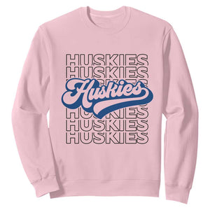 Proud Siberian Husky Fan Sweatshirt Sports Dog Lover TS12 Light Pink Print Your Wear