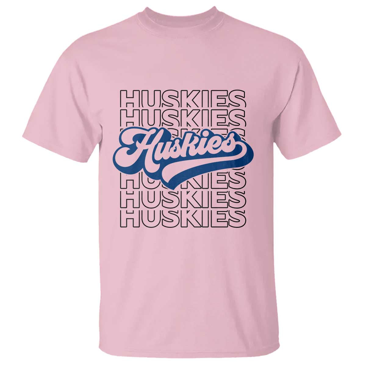 Proud Siberian Husky Fan T Shirt Sports Dog Lover TS12 Light Pink Print Your Wear