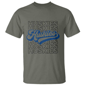 Proud Siberian Husky Fan T Shirt Sports Dog Lover TS12 Military Green Print Your Wear