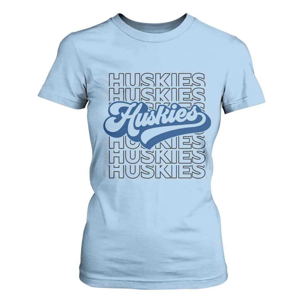 Proud Siberian Husky Fan T Shirt For Women Sports Dog Lover TS12 Light Blue Print Your Wear