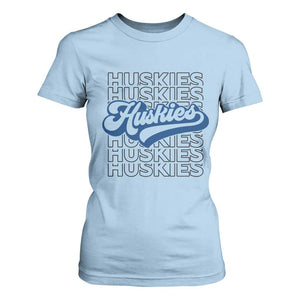 Proud Siberian Husky Fan T Shirt For Women Sports Dog Lover TS12 Light Blue Print Your Wear
