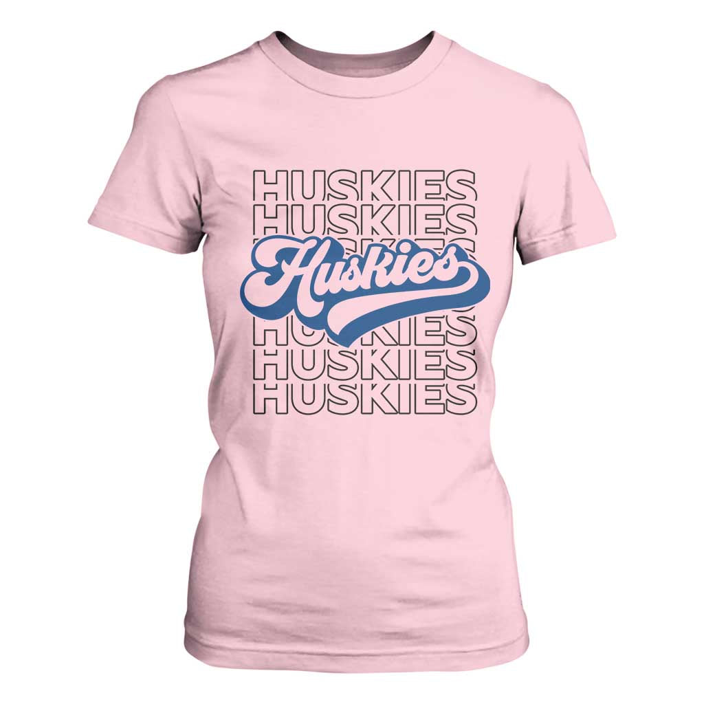 Proud Siberian Husky Fan T Shirt For Women Sports Dog Lover TS12 Light Pink Print Your Wear